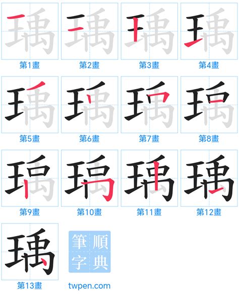 瑀造詞|瑀 的字義、部首、筆畫、相關詞